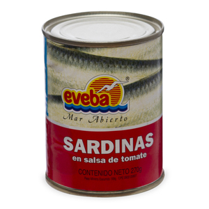 SARDINAS EN SALSA DE TOMATE EVEBA 270 GR