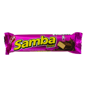 GALLETA CON CHOCOLATE SAMBA FRESA SAVOY 32 GR