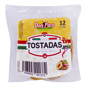TORTILLAS TOSTADAS DE MAIZ DON PACO 180 GR