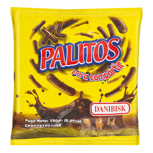 PALITOS DE CHOCOLATE XL DANIBISK  150 GR