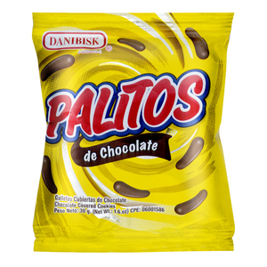 PALITOS DE CHOCOLATE DANIBISK 30 GR
