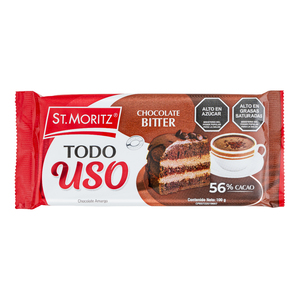 CHOCOLATE BITTER TODO USO 56% ST MORITZ 100 GR