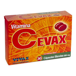 VITAMINA C 500 mg CEVAX X 30 CÁPSULAS BLANDAS