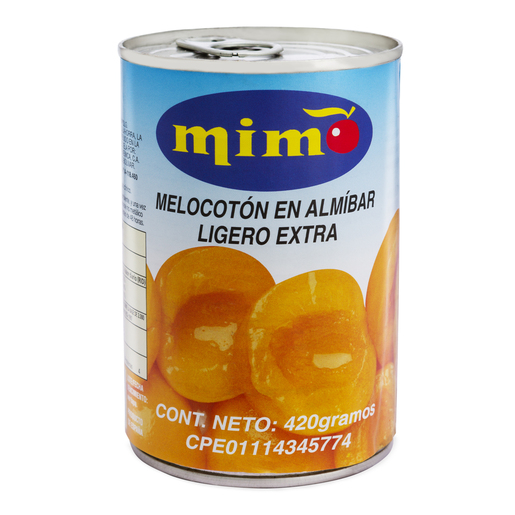 MELOCOTONES EN ALMIBAR LIGERO MIMO 420 GR