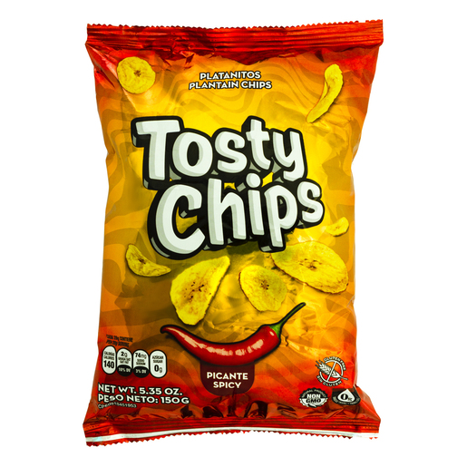 PLATANITOS SABOR PICANTE TOSTY CHIPS 150 GR