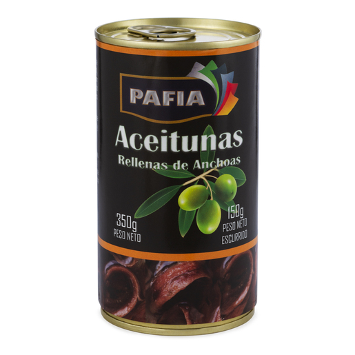 ACEITUNAS RELLENAS DE ANCHOAS PAFIA 350 GR