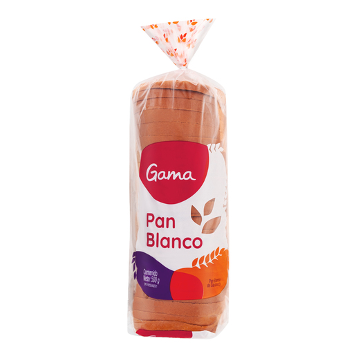 PAN DE SANDWICH BLANCO GAMA 500 GR
