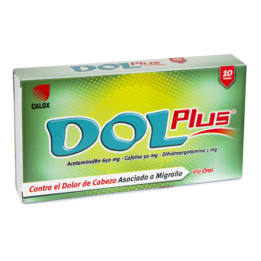 DOL PLUS 650 mg X 10 TABLETAS